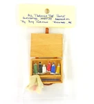 Closeout! Dollhouse Miniature Artisan Handmade Artist Paint Box. Fixed Price $19.99.
