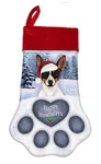 Christmas Stocking - Cropped Tri Rat Terrier. Fixed Price $29.99.
