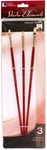Loew Cornell 1024911 Studio Elements Long Handle Flat Bristle Brush Set 3. Fixed Price $20.13.