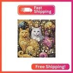 Fhbubpup Cat Diamond Art Painting Kits For Adults, 5D Special Shape. Fixed Price $11.35.