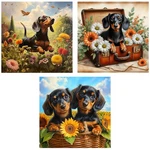 Axquilon 3 Pack Dachshund Diamond Art Kits For Adults, Dog Painting K.... Fixed Price $29.47.