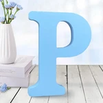 Aocean 6 Inch Blue Wood Letters Unfinished For Wall Decor.... Fixed Price $10.52.