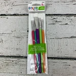 Plaid Color By Me 5-PIECE Angle Paint Set Essential Brushes For Artists. Fixed Price $5.99.