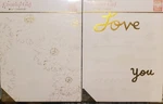 2 New Creative Girl Julie Comstock Watercolor Art Blocks. Flowers/ Love You. Fixed Price $10.00.