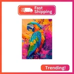 Tzttzt Diamond Art Kits For Adults, Vibrant Parrot Splash Round 5D Paint. Fixed Price $11.46.