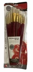 Daler & Rowney Natural Bristle Oil Acrylic Set Of 10 Paint Brushes New. Fixed Price $14.99.