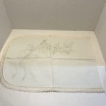 Roses Dresser Scarf Artex Stamped Linen Paint Embroidery Table Runner. Fixed Price $14.99.