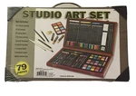 Nib The Nicole Studio Art Set 79 Pieces Wooden Box. Fixed Price $10.00.