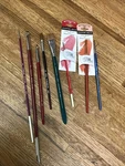 Winsor And Newton Cotman Watercolor Grumbacher ,symphony, Assorted Paint Brushes. Fixed Price $38.00.
