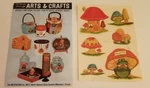 1974 Meyer Cord Vntg Decal Art Water Applied Lg Mushrooms. Fixed Price $14.99.