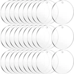 4 Inch Clear Acrylic Ornaments For Crafts- 30 Pieces Blank Plexiglass C.... Fixed Price $24.86.