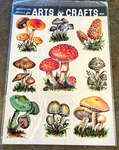 Vintage Meyercord Decorator Decals Retro Mushrooms 1520-D Wall Anywhere. Fixed Price $19.99.
