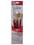 Princeton Real Value Series Red Short Handled Brush Sets. Fixed Price $14.21.