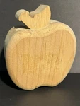 Wood Apple Shaped Box W/ Swing Lid , 4.5 X3.75 X2 Unfinished. Fixed Price $15.99.