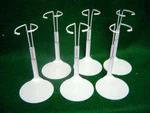 Stands Set Of 6 White Metal For 8-14 Inch By Kaiser 2101. Fixed Price $20.00.
