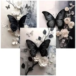 Benjenes 3PCS Butterfly Diamond Art Kits For Adults, 12X16IN(30X40CM), MZ1703. Fixed Price $25.40.