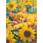 Sjutouci Orange Cat Diamond Art Painting Kits For Adults, 12X16 Inches,. Fixed Price $15.98.