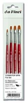 Da Vinci Brushes 5880 Spin Flat (sizes 2,4,6,8) Artist Set, Black,. Fixed Price $37.78.