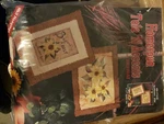Sunflowers Homespun Tole Accents Kit 95-1712-00 Stamped Set Of 2, Vintage Usa. Fixed Price $10.00.
