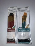 7 Royal & Langnickel All Media Watercolor Paint Brush Gold Taklon. Fixed Price $18.00.