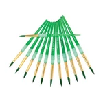 Royal Brush Size 8 Round Paint 12 Pack Green Soft Grip For Beginners. Fixed Price $27.29.