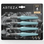 Arteza Water Brush Pen, Set 4, Assorted Soft Nylon Bristle Kitchen. Fixed Price $16.89.