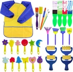 Paint Sponges For KIDS,29 Pcs Of Fun Brushes Toddlers.coming With Roll. Fixed Price $21.85.