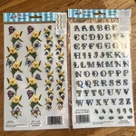 Ez Rub On Transfers Butterflies And Blue Alphabet New. Fixed Price $7.99.