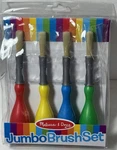 Melissa & Doug Jumbo Set (4) Unused Kids Easy Grip Paint Brushes Toddler. Fixed Price $9.97.