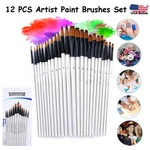 12 Artist Brushes Set Acrylic Oil Watercolor Painting Drawing Craft. Fixed Price $9.99.