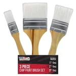 Art Supply Variety Size Synthetic Chip Brushes Smooth Finish 1" 2" 3" Inches. Fixed Price $7.99.