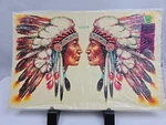 Vintage Meyercord Indian Chief Decals 1503-B Nos 1960S Native American Pair. Fixed Price $19.99.