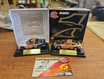 1999 Mark Martin Eagle One Regular Paint & Silver Chrome 1:64 Scale 2 Car Set. Fixed Price $12.00.