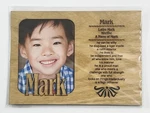 Mark Personalized Name Profile Laser Engraved Wood Picture Frame Magnet. Fixed Price $5.69.