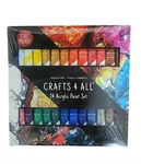 Acrylic Set -24 Pack Of 12ML With 3 Free Art Brushes. Fixed Price $16.98.