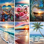 Mowana Sea Diamond Art Kits For Adults 6 Pack - Beach Painting. Fixed Price $28.30.