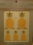 Meyercord Vintage Water Applied Decals Transfers Country Pineapples New Nos. Fixed Price $12.63.