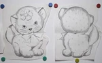 Vintage Tri Chem Picture To Paint Felt Usa Poster #8520 Calico Cat Pajama Bag. Fixed Price $17.95.
