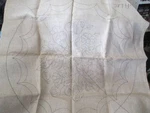 Rittermere Circle Flower Rug Hooking Burlap Canvas-approx 38 Inches Diameter-cal. Fixed Price $50.80.