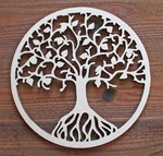 Tree Of Life Circle Unfinished Wood Laser Shapes Door Wall Sign. Fixed Price $14.99.