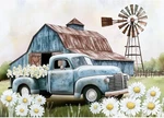 Ceovr Farmhouse Barn Diamond Art Kits For Adults, Vintage Truck 5D Diy Full Dril. Fixed Price $12.15.