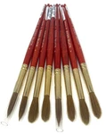 Lot Of 8 - Winsor & Newton Sceptre Gold Ii Brush 101 Series Size Short Handle. Fixed Price $84.99.