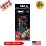Professional Oil Paint Set - 12 Colors, Smooth Texture For Creative Mastery. Fixed Price $14.95.