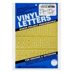 Graphic Products Permanent Adhesive Vinyl Letters And Numbers (167/PKG), Gold. Fixed Price $13.99.