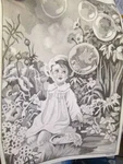 Tri-chem Fantasy Child Liquid Embroidery Picture #7203- 9X12 Inches. Fixed Price $23.39.