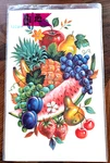 Vtg Meyercord Decorator Decals Mix Fruit 1526-A Wall Anywhere 8.5 13". Fixed Price $14.99.