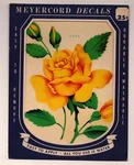 Vintage Meyercord Decal X512-A Yellow Rose Floral Water Slide Art. Fixed Price $12.49.
