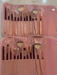 Of 5 Makeup Brush Sets - 12 Piece Pink Heart Design Cases Brand New!!. Fixed Price $18.99.