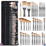 Nicpro 40-PIECE Professional Paint Brush Set Acrylic, Oil, Watercolor, Gouache. Fixed Price $52.93.