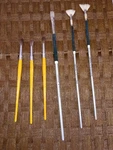 6 Liquitex Paint Brushes Fans, Flat, & Round Free Shipping. Fixed Price $15.55.